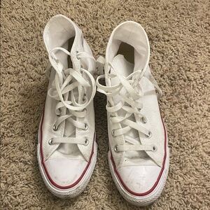 Classic White High-Top Sneakers